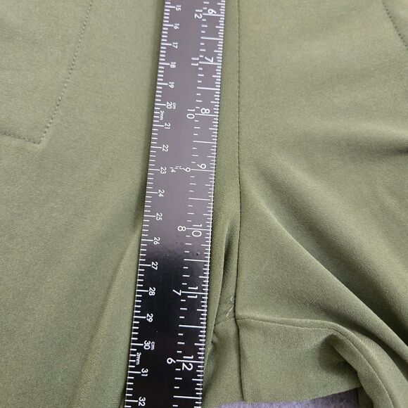 Susan Graver Women XS Green Liquid Knit Pull-on Culotte Pants - Picture 8 of 9